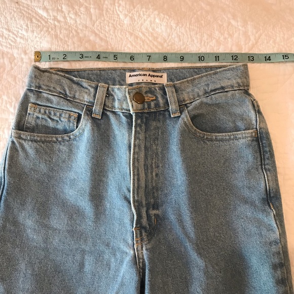 American Apparel High-Waisted Jeans 26 - Picture 2 of 4
